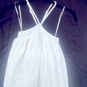 J. Crew NEW!  White maxi halter dress in soft gauze